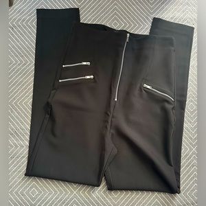 Zara - High Rise Leggings with Zippers